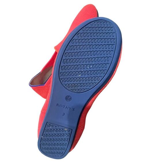 ROTHY’S LOAFERS FLAMINGO PINK BLUE SZ 3 GIRLS CONFORT PREPPY KAWAII - Picture 5 of 16